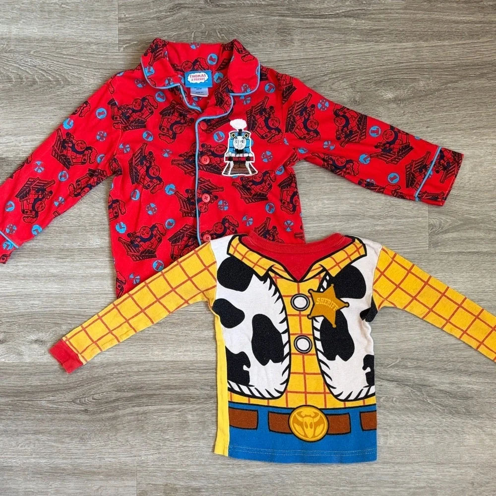 Thomas & Friends/Toy Story toddler boys pajama tops